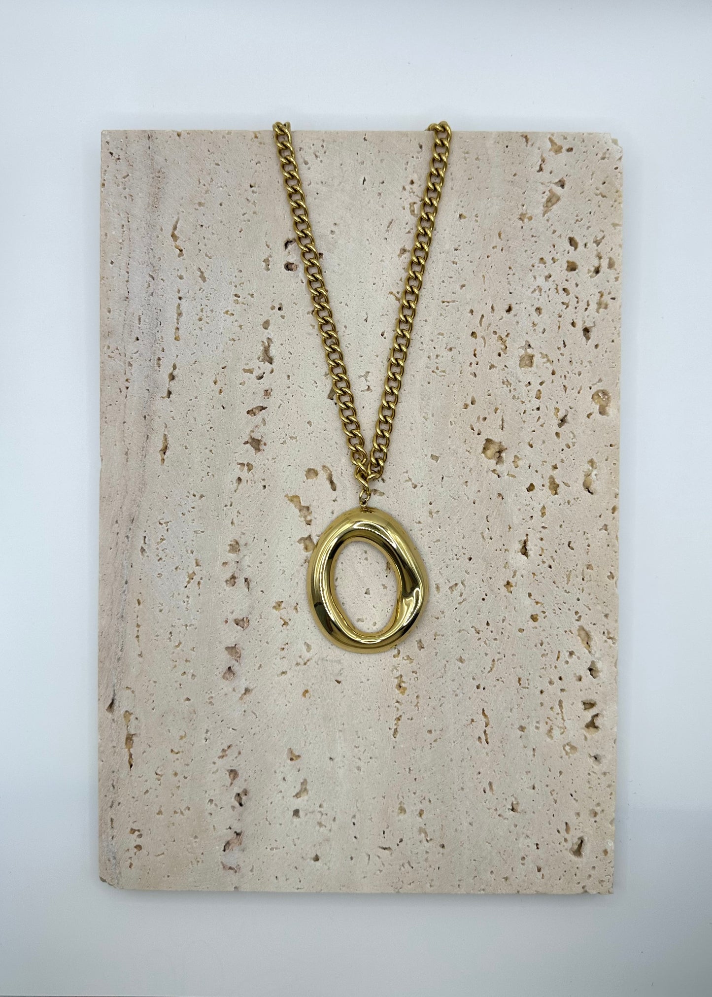 Jane Donut Necklace Gold