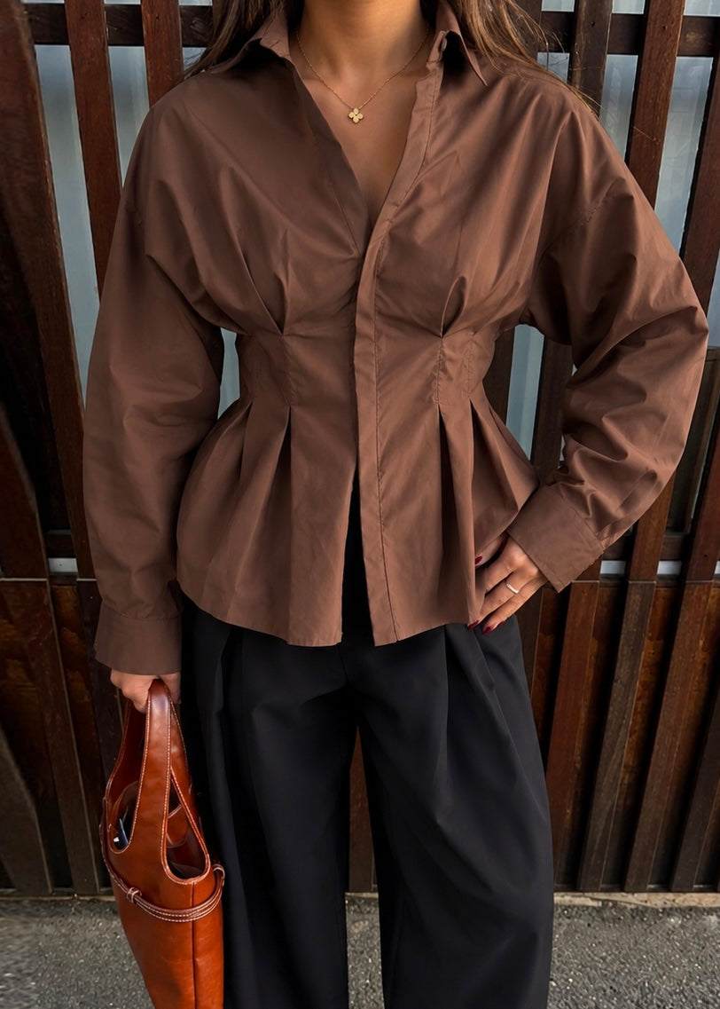 Lynn Blouse Brown