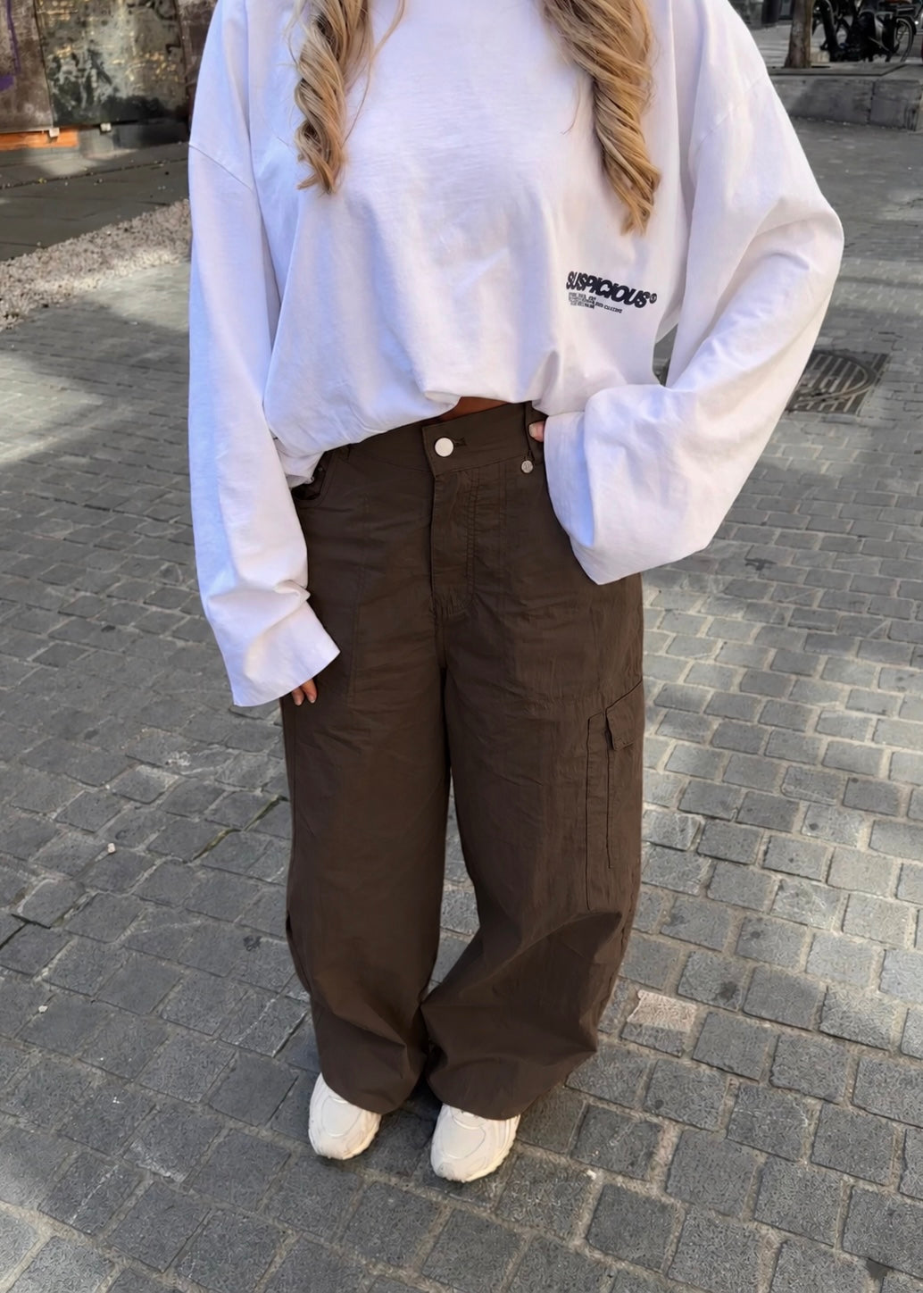 Jackie Balloon Cargo Pants Brown