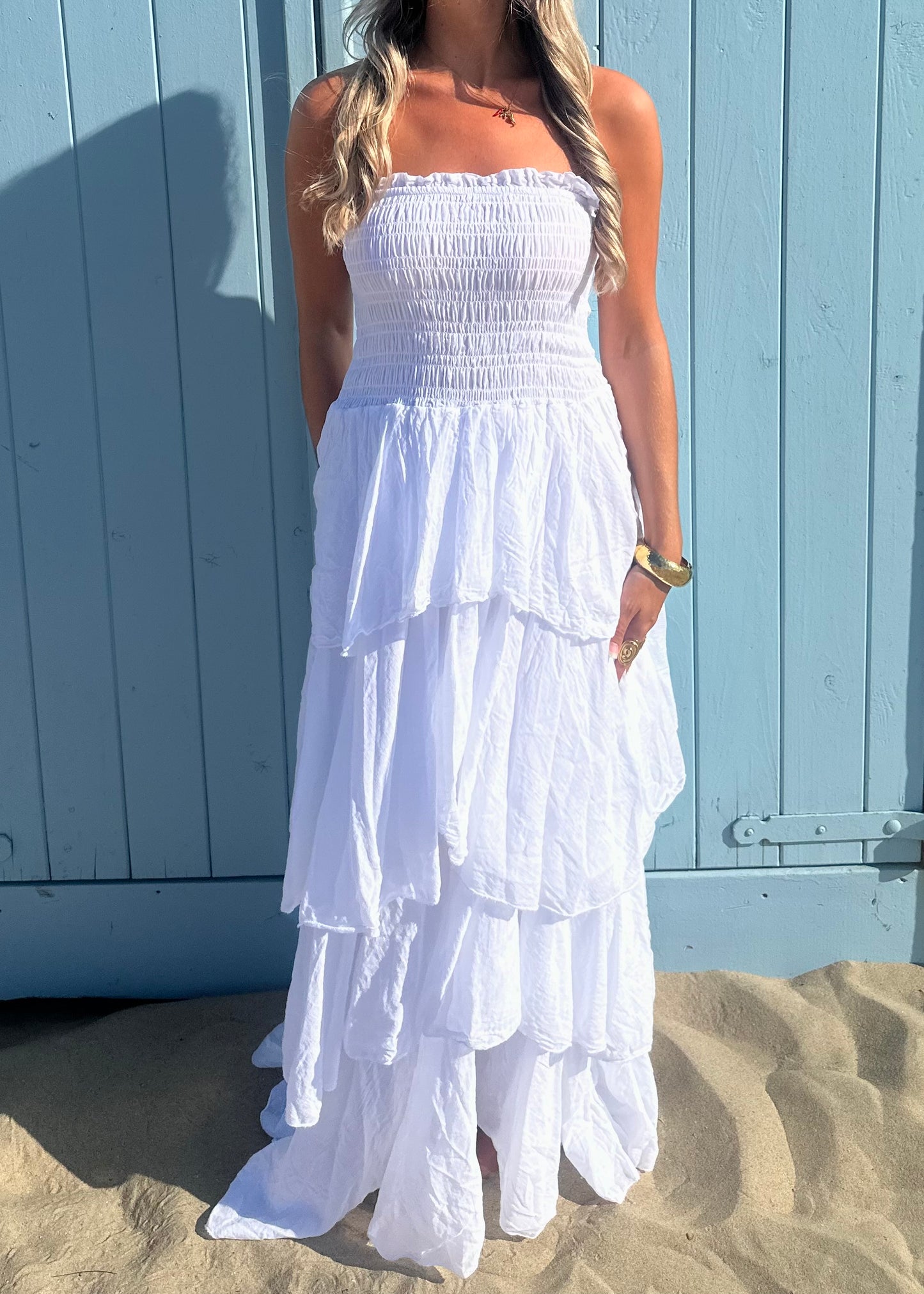 Beso Maxi Dress White
