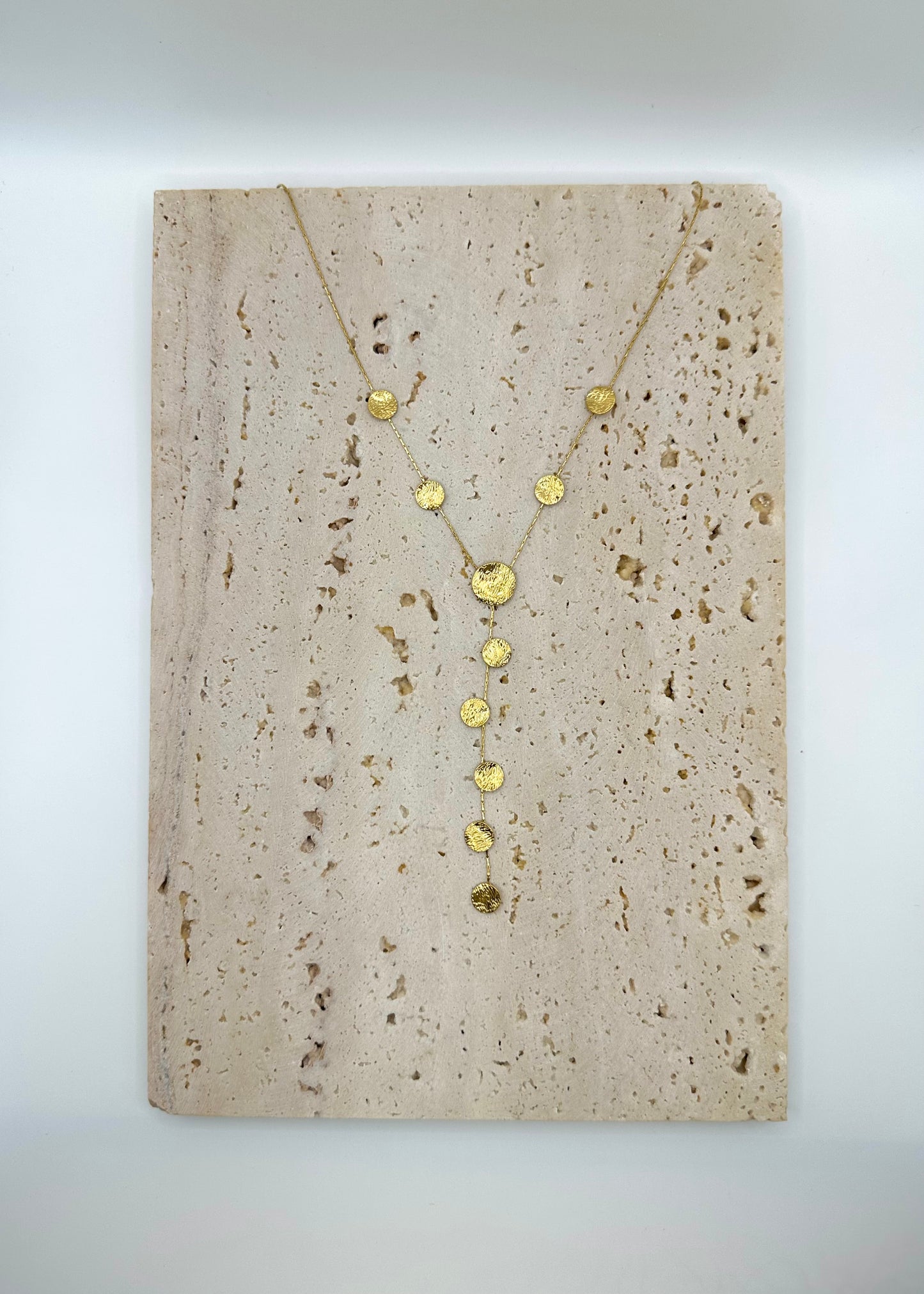 Kate Dot Y Necklace Gold