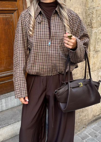 Claire Jacket Brown/Beige
