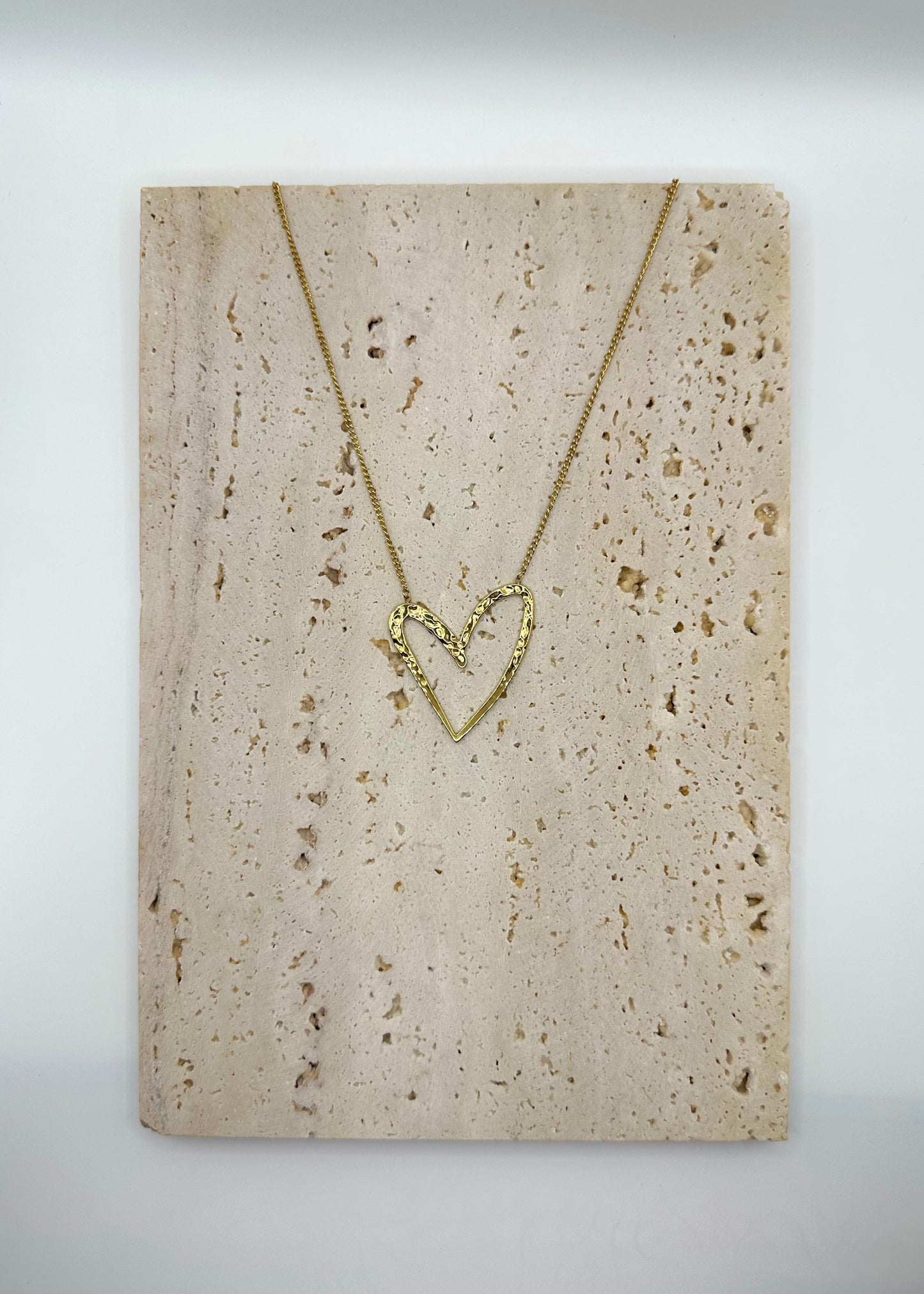 Bibi Heart Necklace Gold