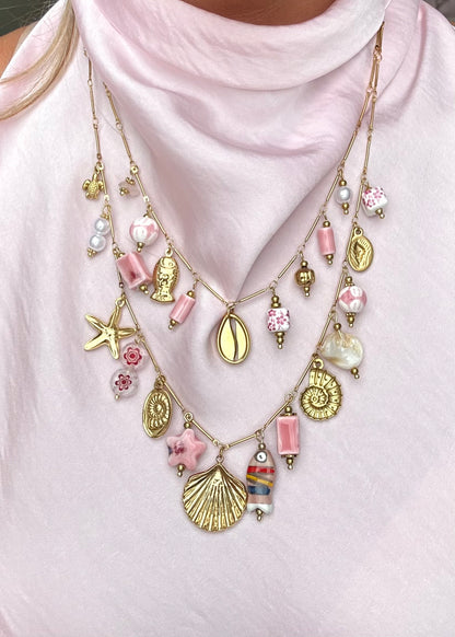Lune Charm Necklace Gold