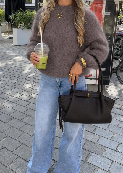 Ruby Kid Mohair Sweater Taupe