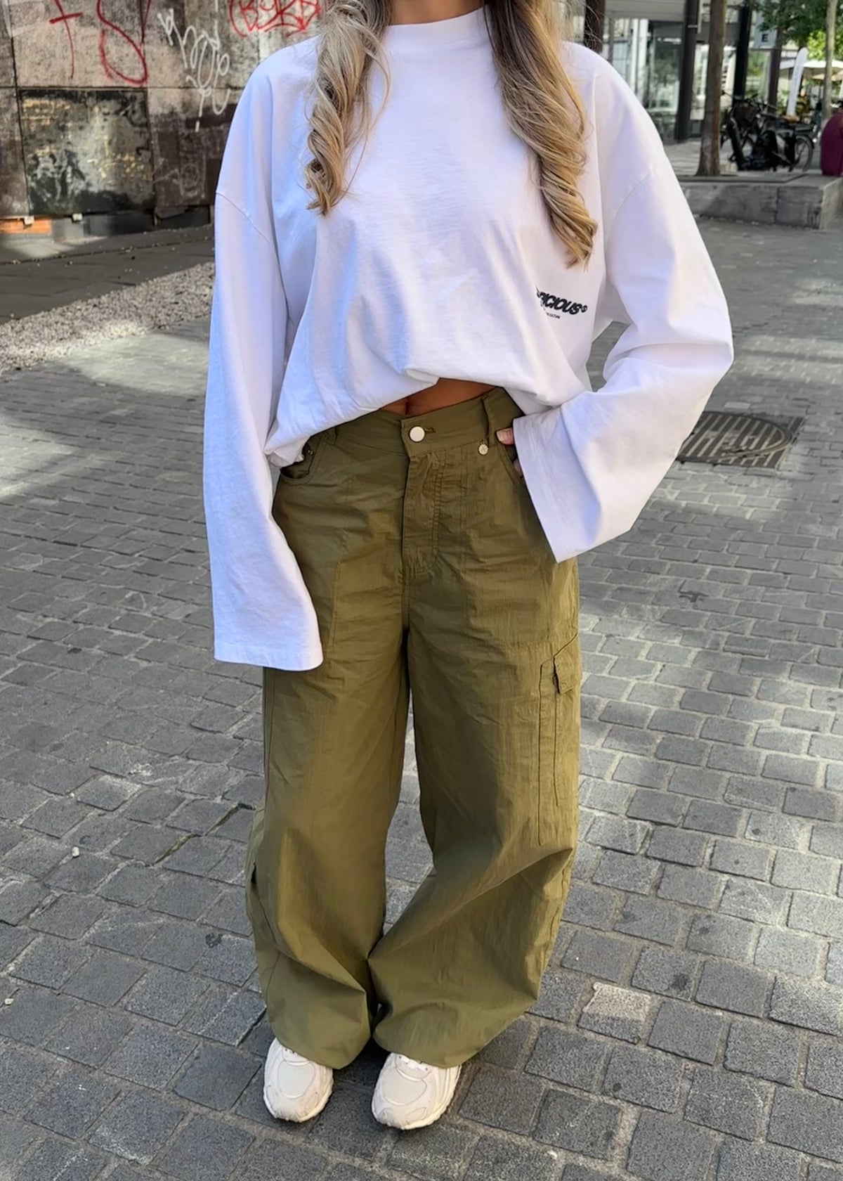 Jackie Balloon Cargo Pants Olive