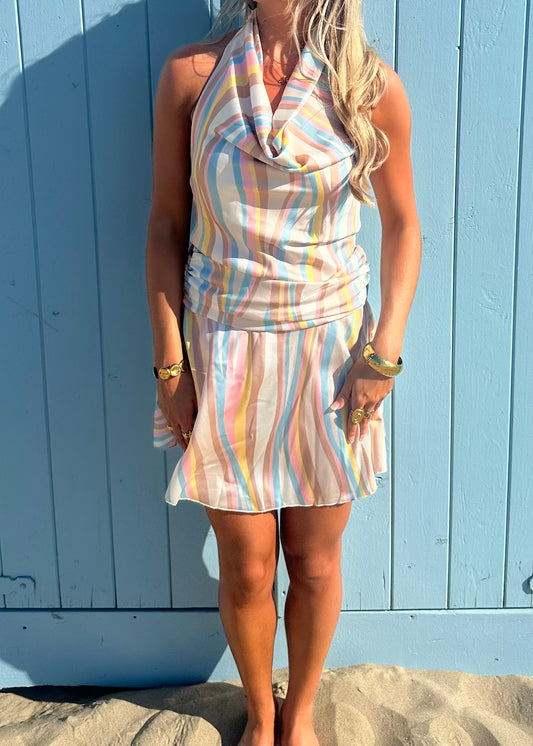 Frankie Satin Stripe Dress