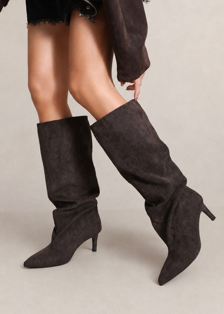 Gia Suède Boots Brown