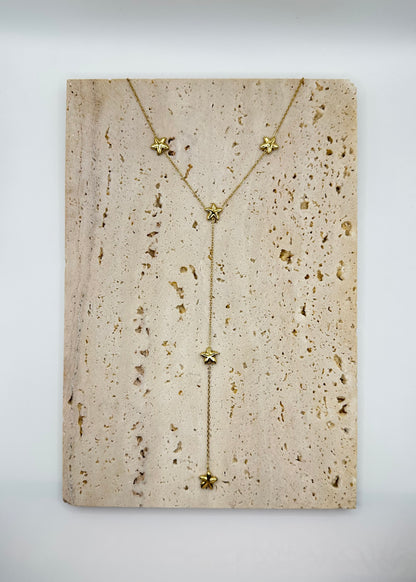 Naila Starfish Y Necklace Gold