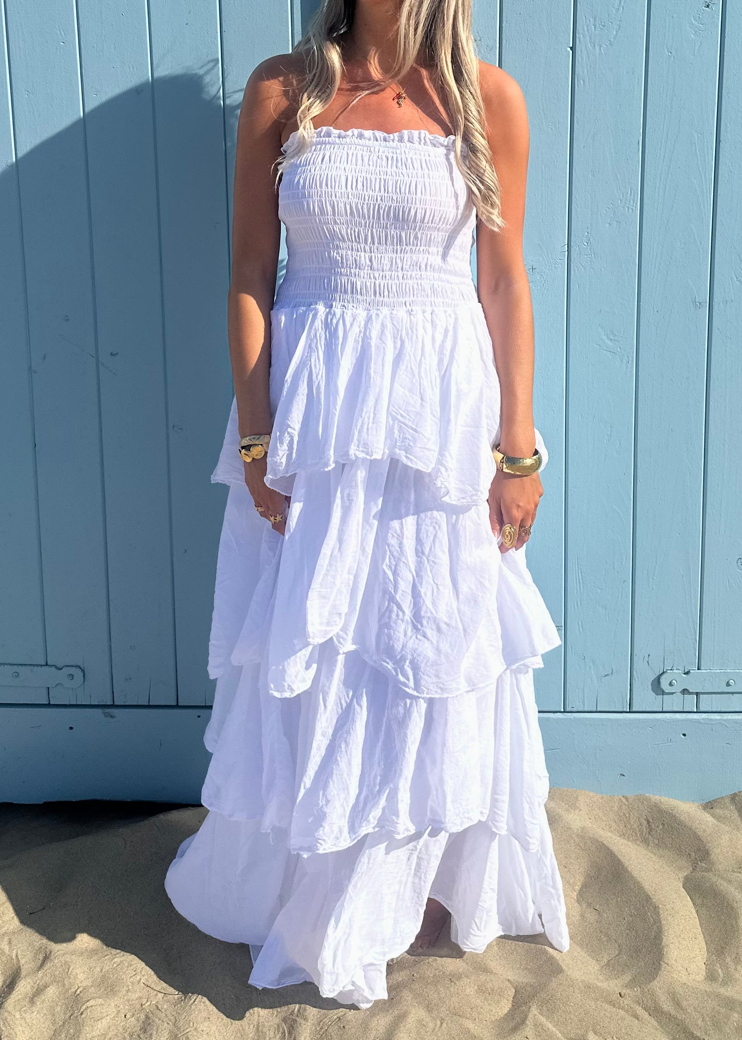Beso Maxi Dress White