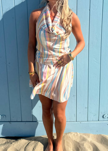 Frankie Satin Stripe Dress