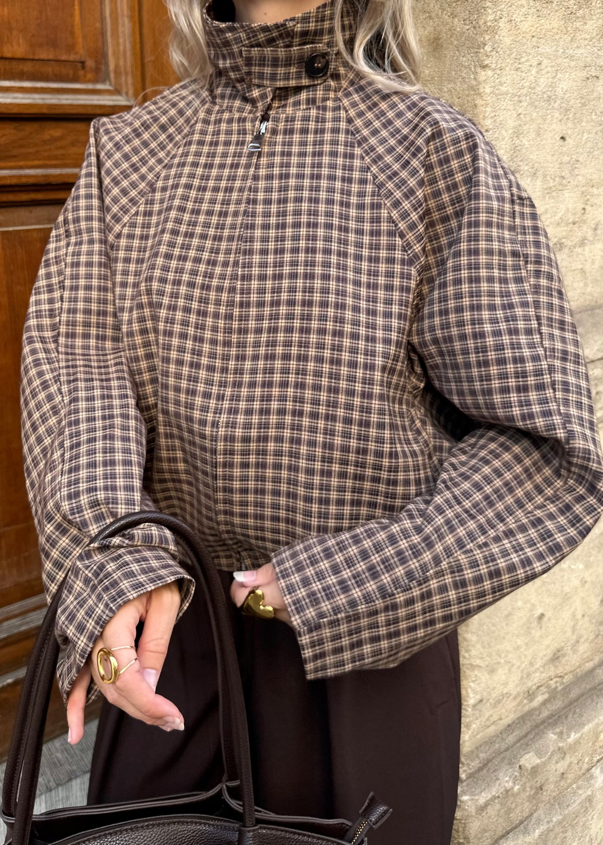 Claire Jacket Brown/Beige