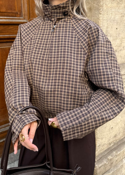 Claire Jacket Brown/Beige