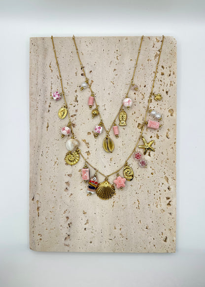 Lune Charm Necklace Gold
