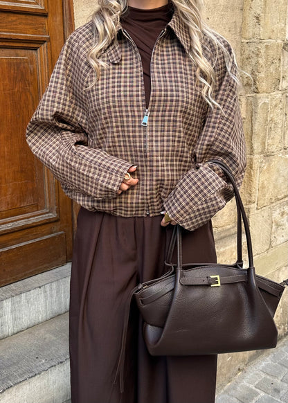 Claire Jacket Brown/Beige