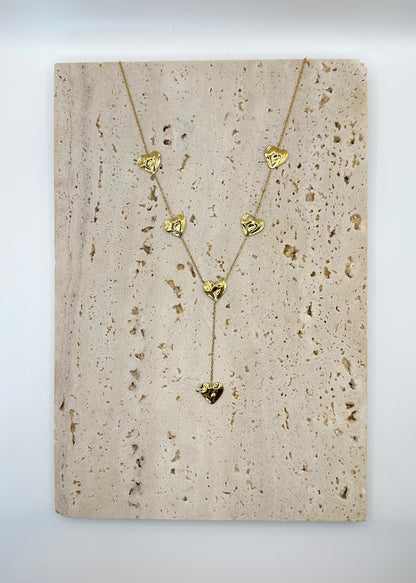 Juul Hearts Necklace Gold