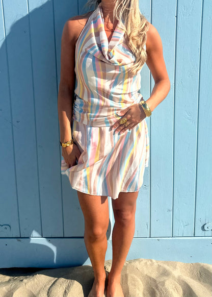 Frankie Satin Stripe Dress