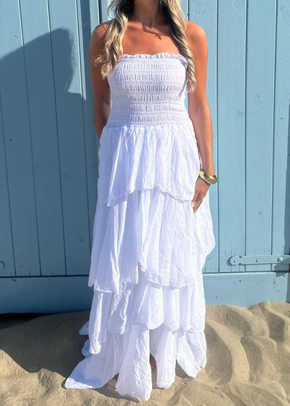 Beso Maxi Dress White
