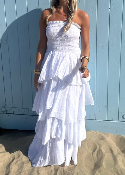 Beso Maxi Dress White