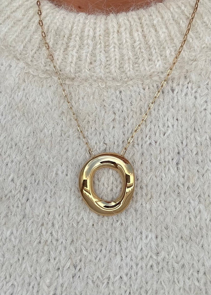 Nova Donut Necklace Gold