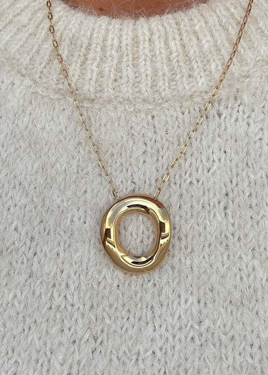 Nova Donut Necklace Gold