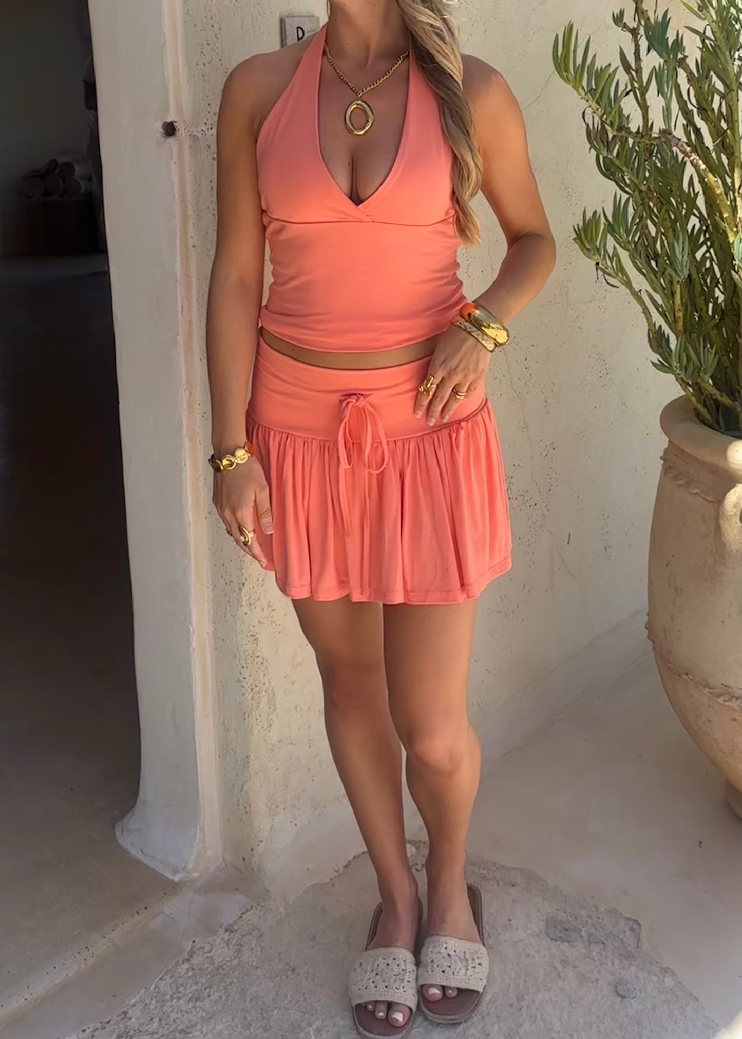 Fay Set Coral