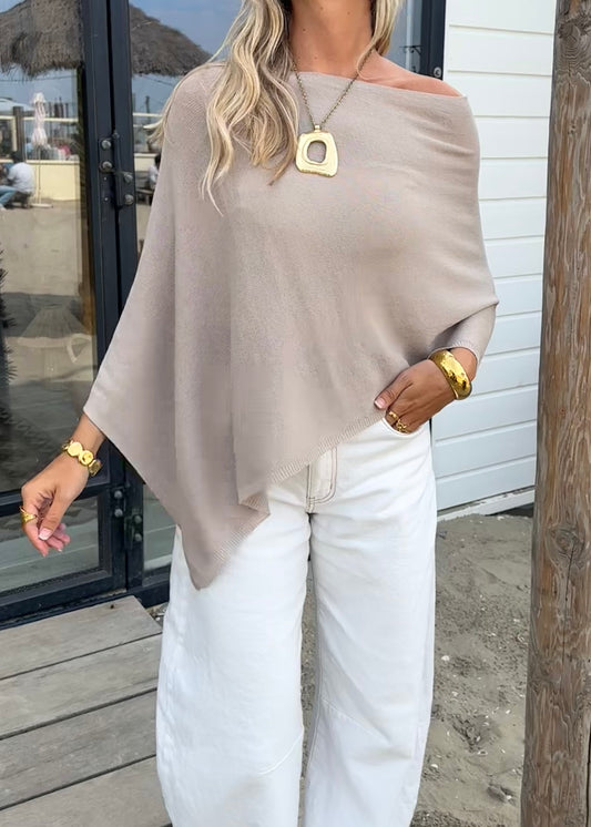 Lily Cape/Poncho Taupe